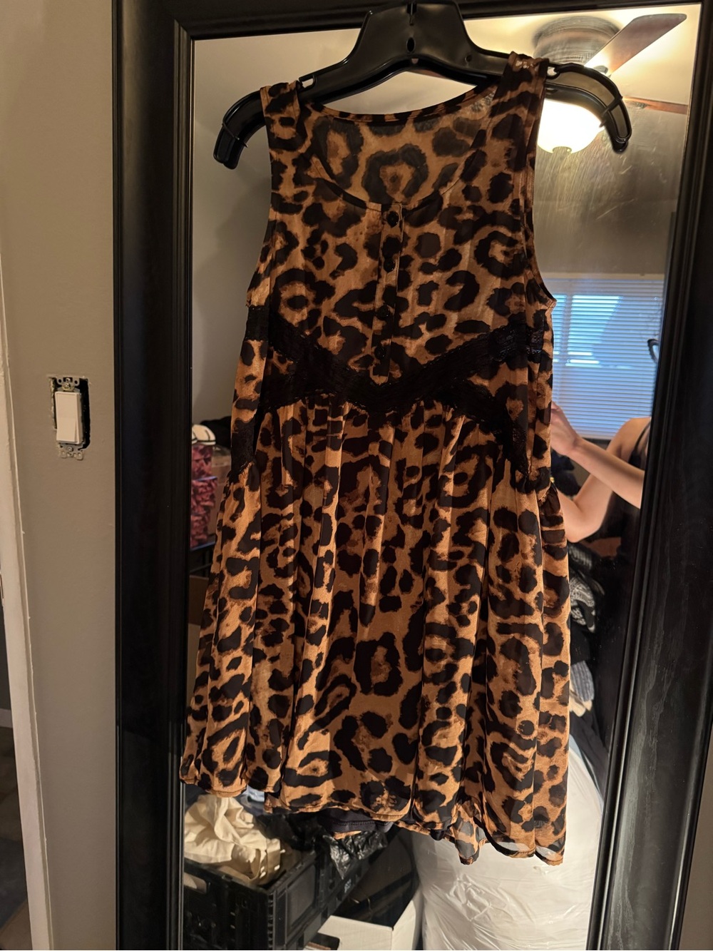 Leopard Print Slip Dress